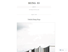 Tablet Screenshot of beingjo.com
